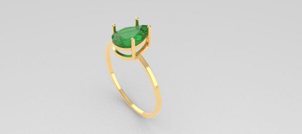 OV3D029 - Anel Pedra Gota
