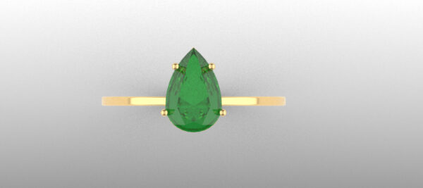 OV3D029 - Anel Pedra Gota
