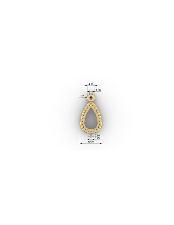 OV3D006 - PINGENTE PEDRA GOTA