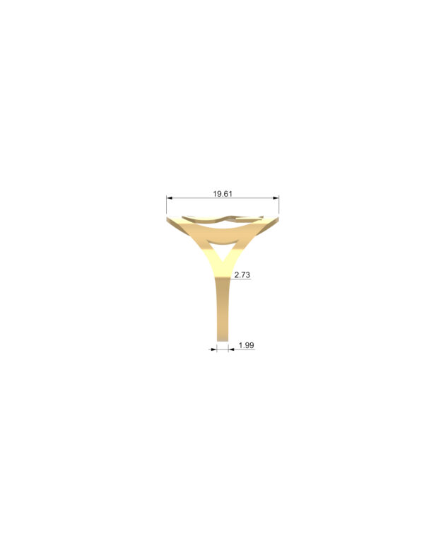 OV3D047 -  Anel Letra S